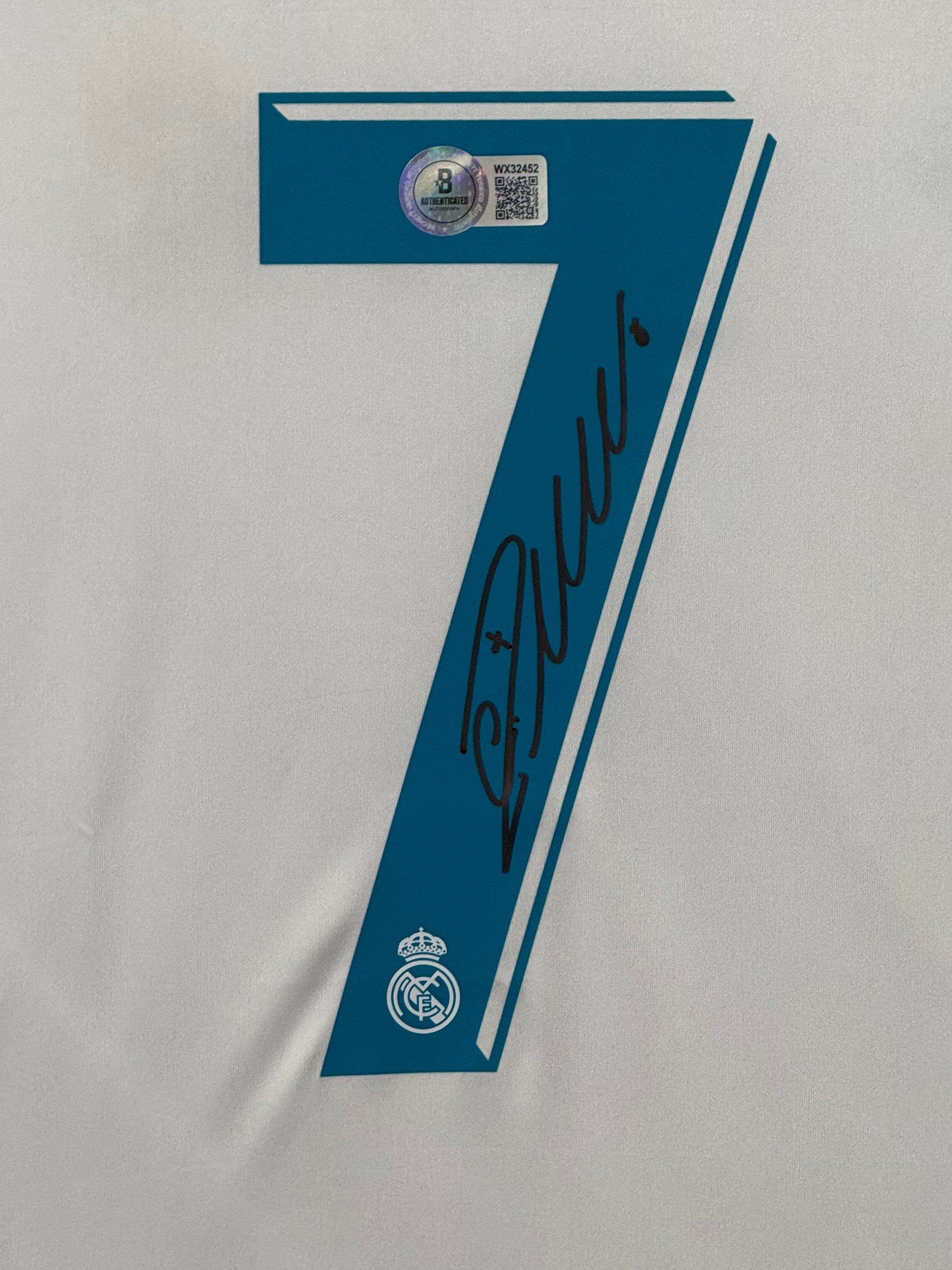 Maillot Authentique Real Madrid Finale Champions League 2018 signé par Cristiano Ronaldo certifié par Beckett authentic-signatures