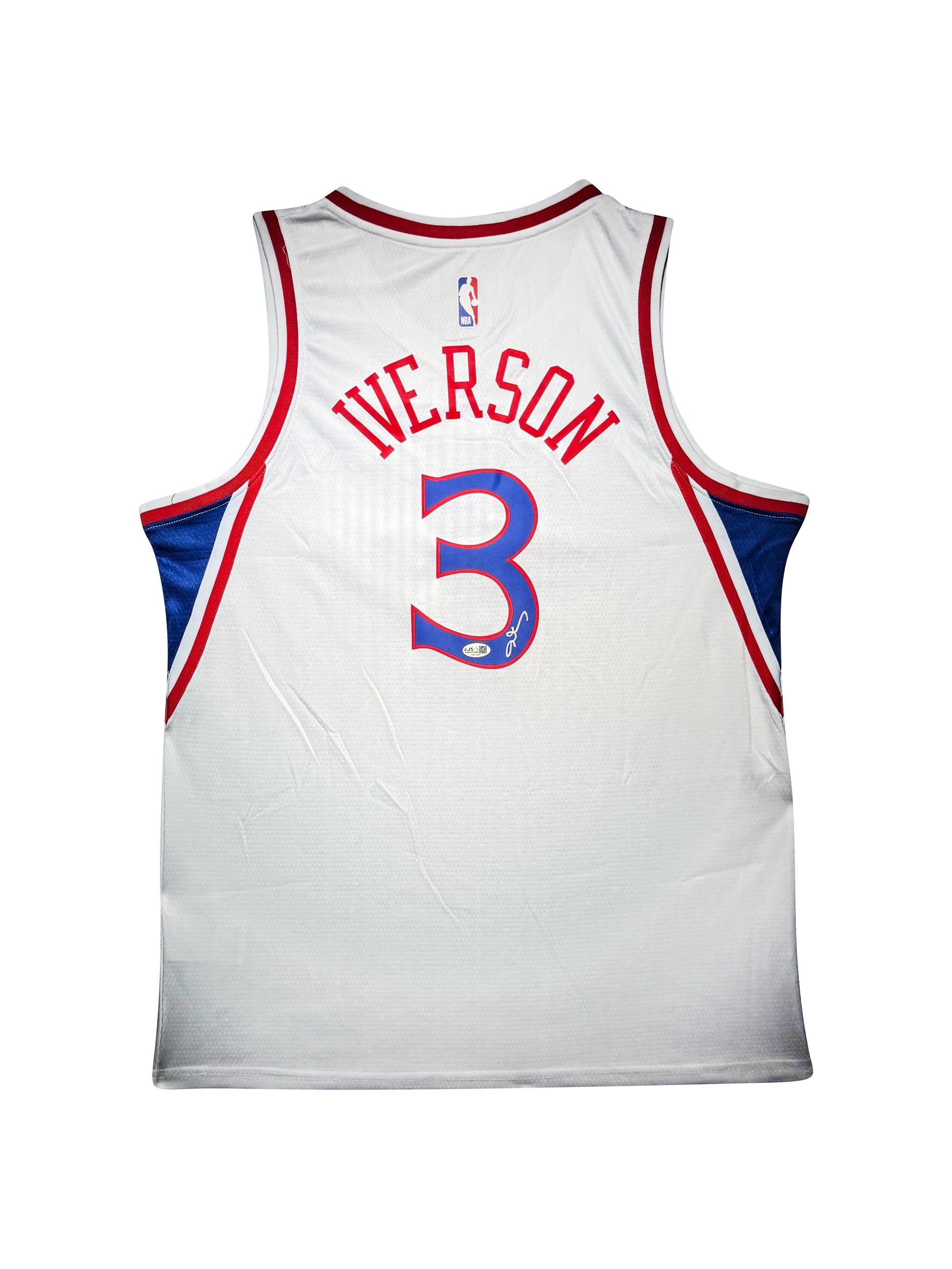 Maillot Authentique Domicile Philapelphia 76ers signe par Allen Iverson certifie par JSA authentic-signatures
