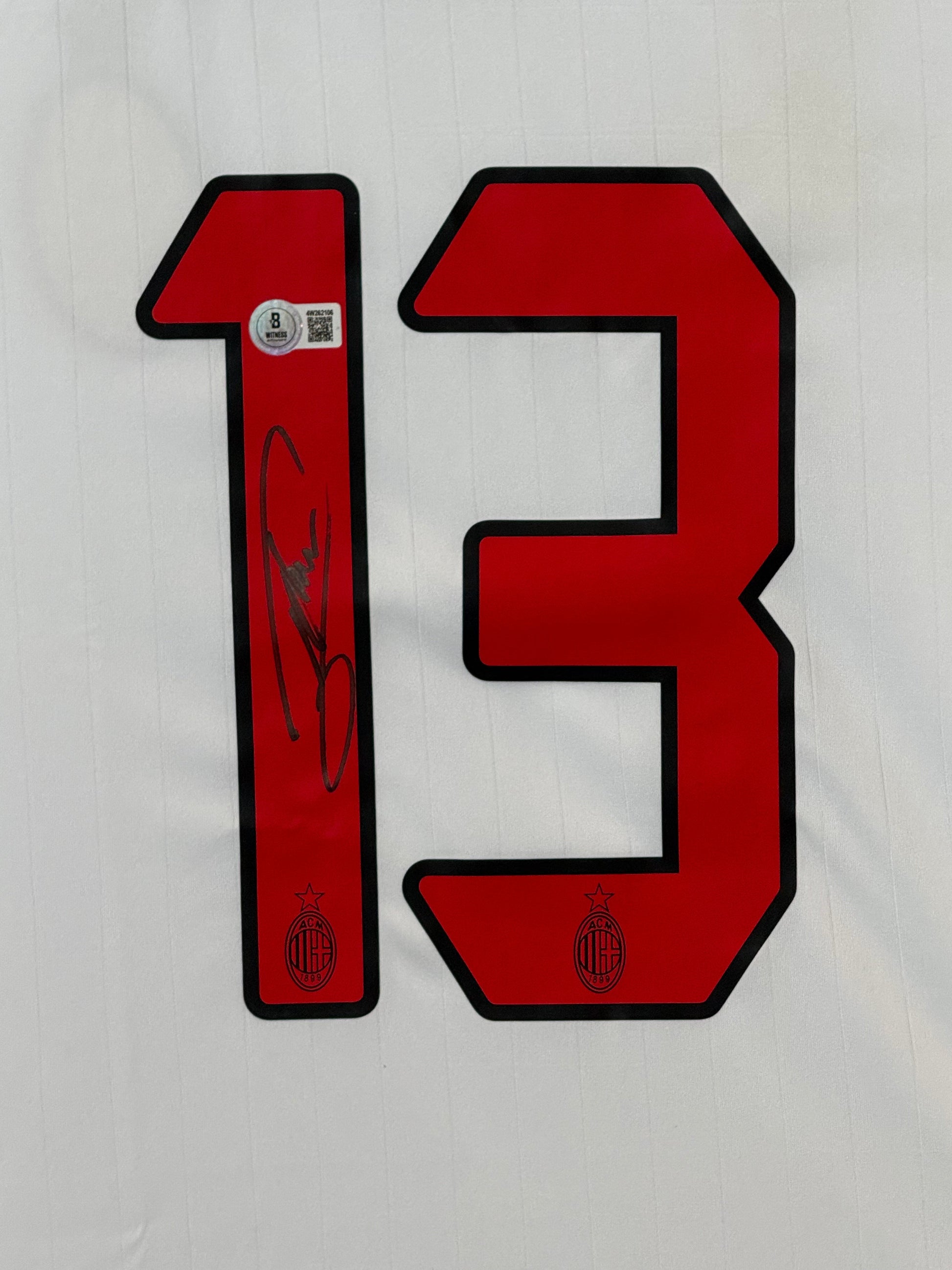 Maillot Authentique Milan AC Finale Champions League 2007 signé par Alessandro Nesta et certifié par Beckett authentic-signatures