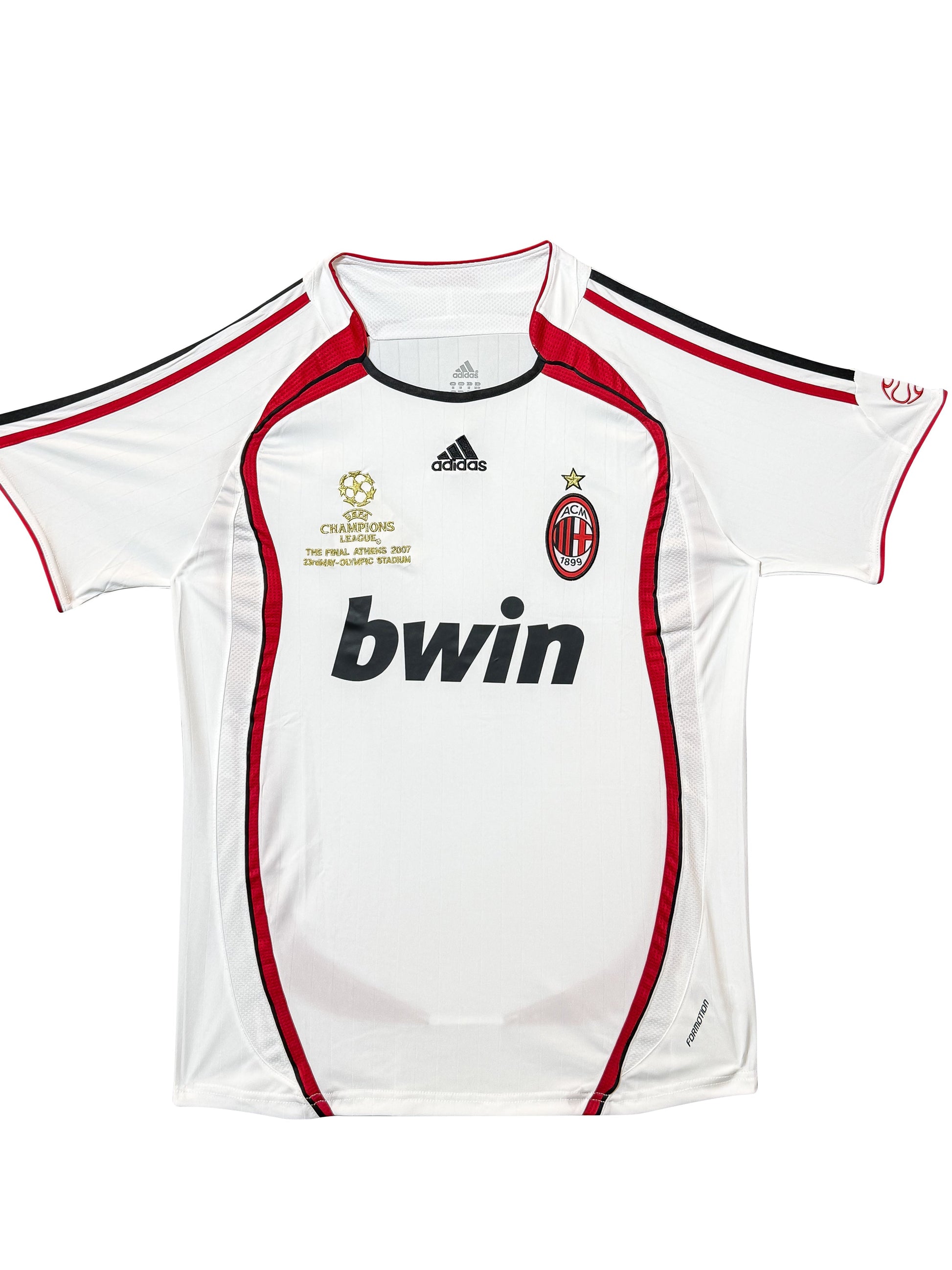 Maillot Authentique Milan AC Finale Champions League 2007 signé par Alessandro Nesta et certifié par Beckett authentic-signatures