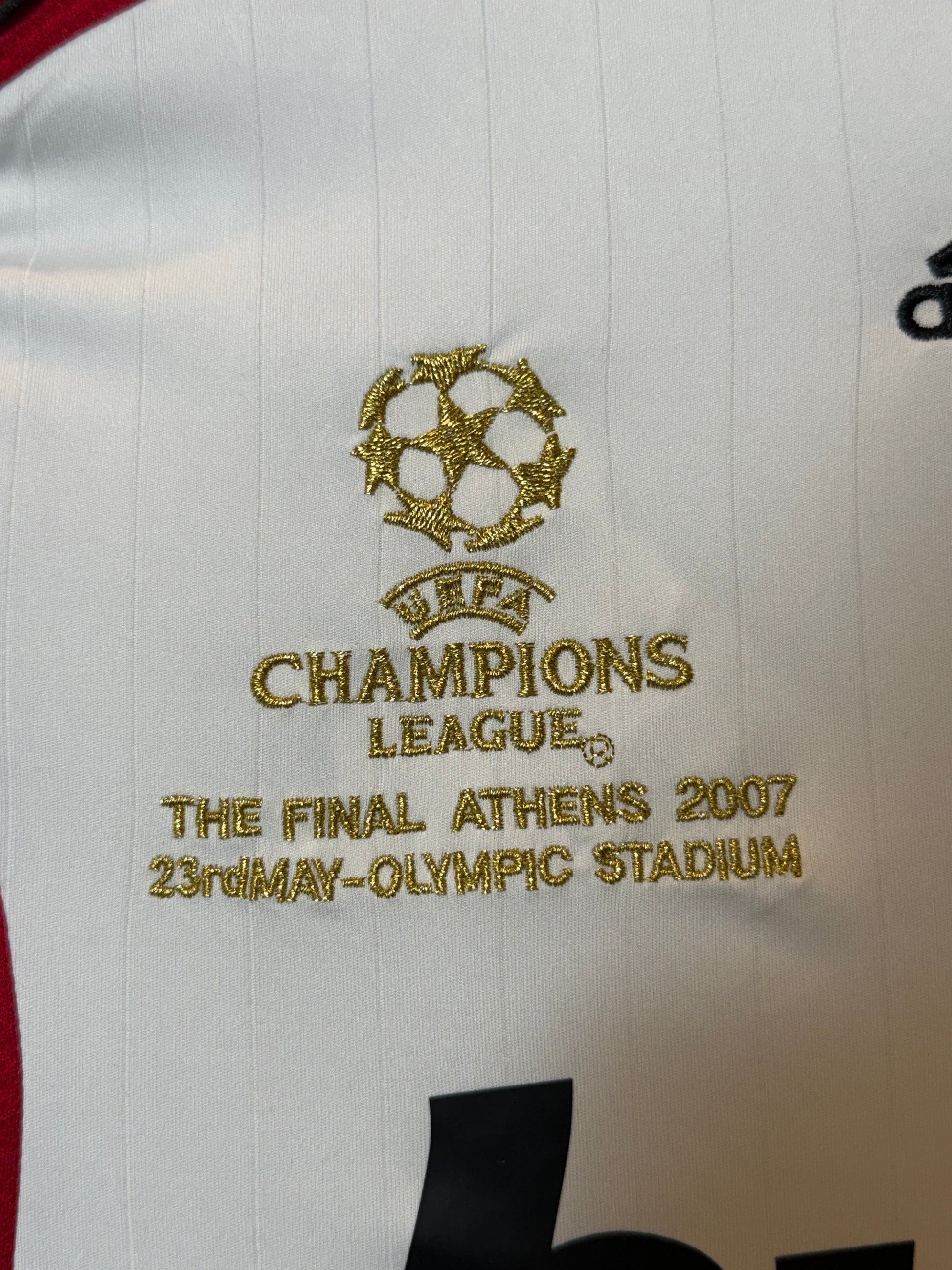 Maillot Authentique Milan AC Finale Champions League 2007 signé par Alessandro Nesta et certifié par Beckett authentic-signatures