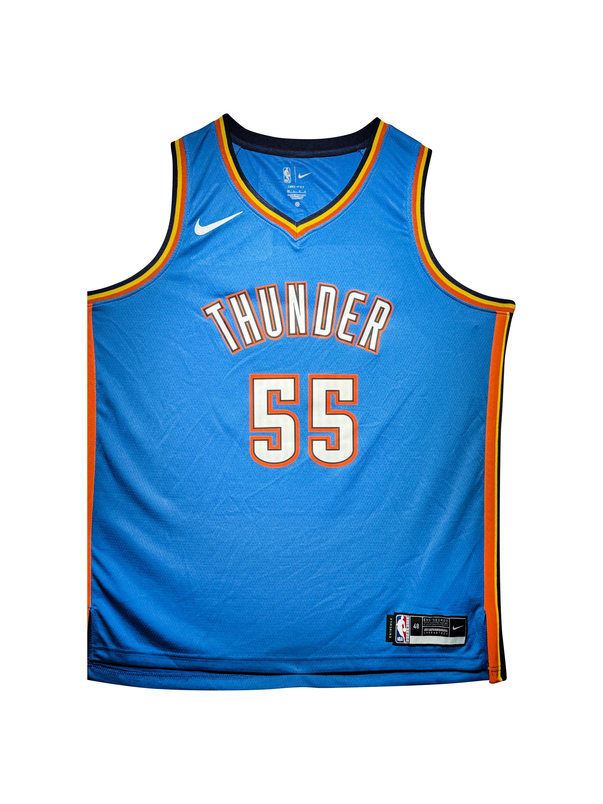 Maillot Authentique Domicile  OKC Thunder signe par Isaiah Hartenstein certifie par JSA authentic-signatures