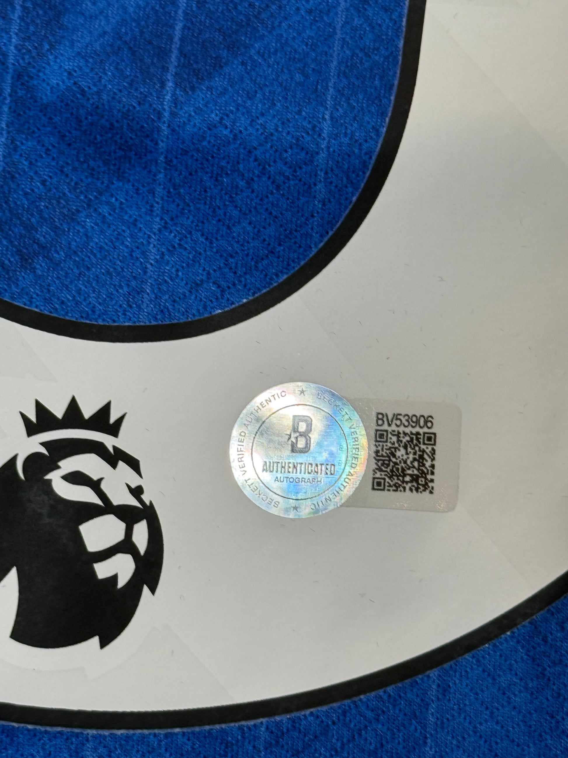 Maillot Authentique Chelsea FC signé pr Joao Pedro er certifié par Beckett authentic-signatures