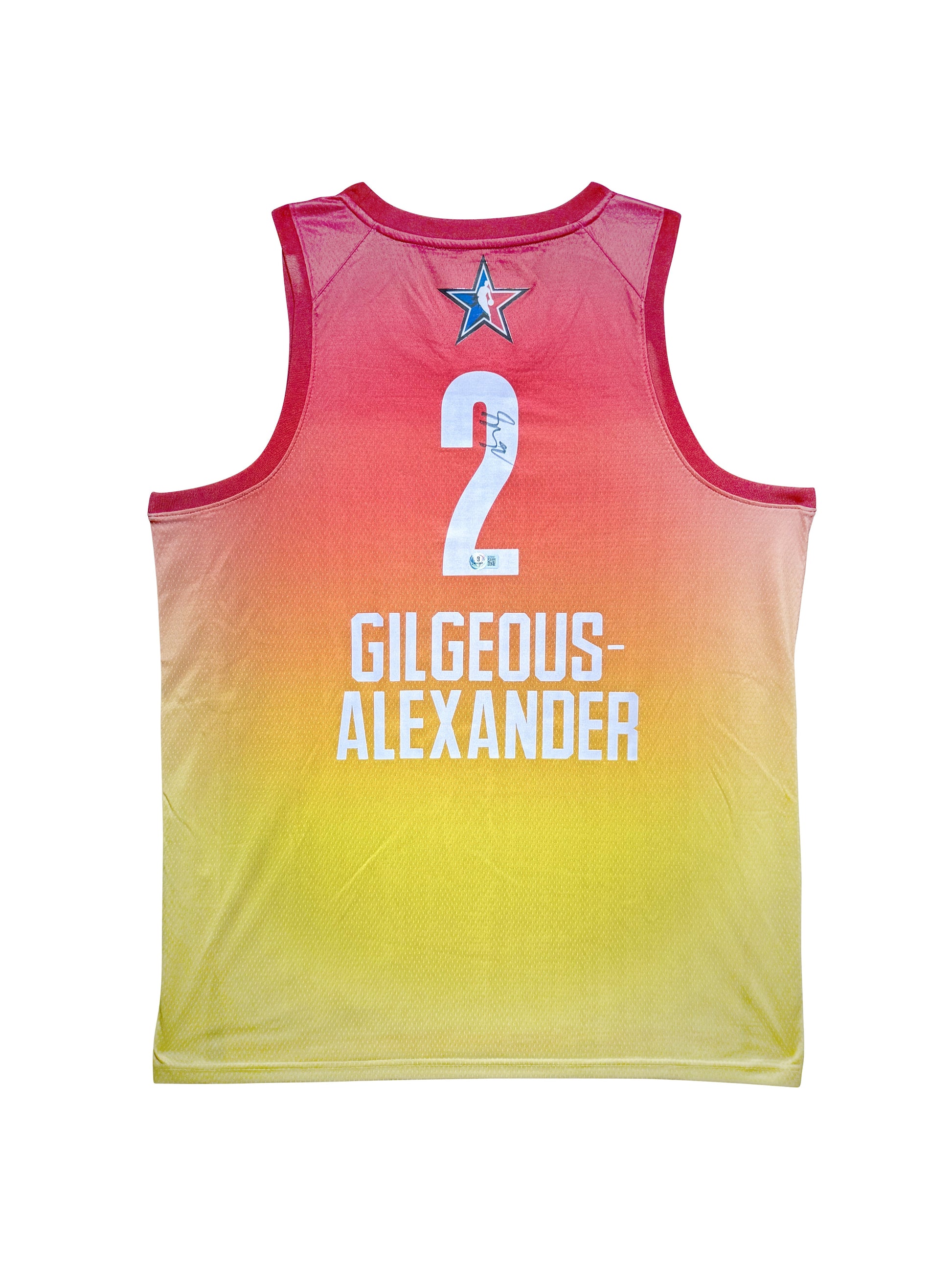 Maillot Authentique All Star Game 2023 signé par Shai Gilgeous Alexander certifié par Beckett authentic-signatures
