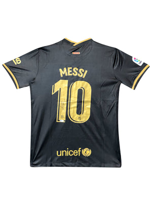 Maillot Authentique FC Barcelone saison 2020-2021 signé par Lionel Messi et certifié par Beckett authentic-signatures