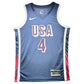 Maillot Authentique Exterieur Team USA Edition Jeux Olympiques Paris 2024 signe par Stephen Curry et certifie par JSA authentic-signatures