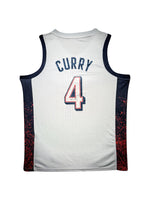 Maillot Authentique Domicile Team USA Edition Jeux Olympiques Paris 2024 signe par Stephen Curry et certifie par PSA authentic-signatures