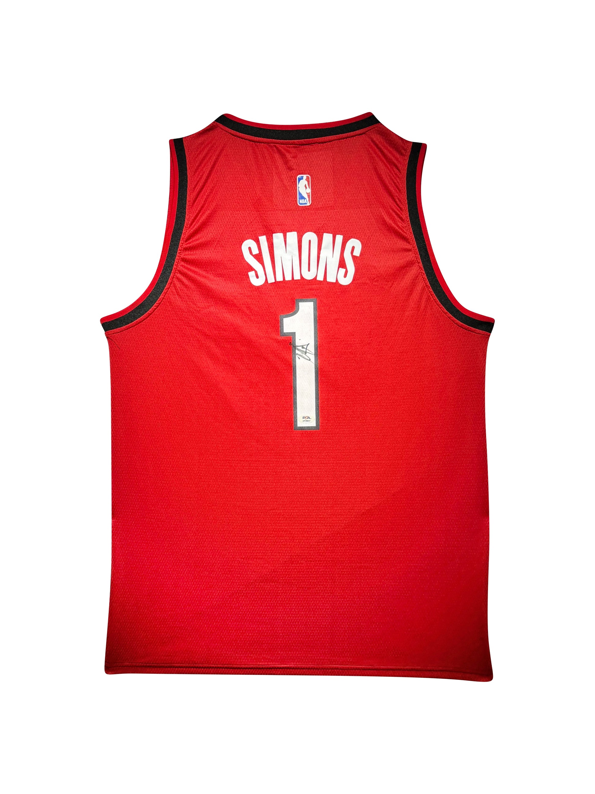 Maillot Authentique Portland Trail blazers signe par Anfernee Simons certifie par PSA authentic-signatures