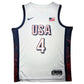 Maillot Authentique Domicile Team USA Edition Jeux Olympiques Paris 2024 signe par Stephen Curry et certifie par PSA authentic-signatures