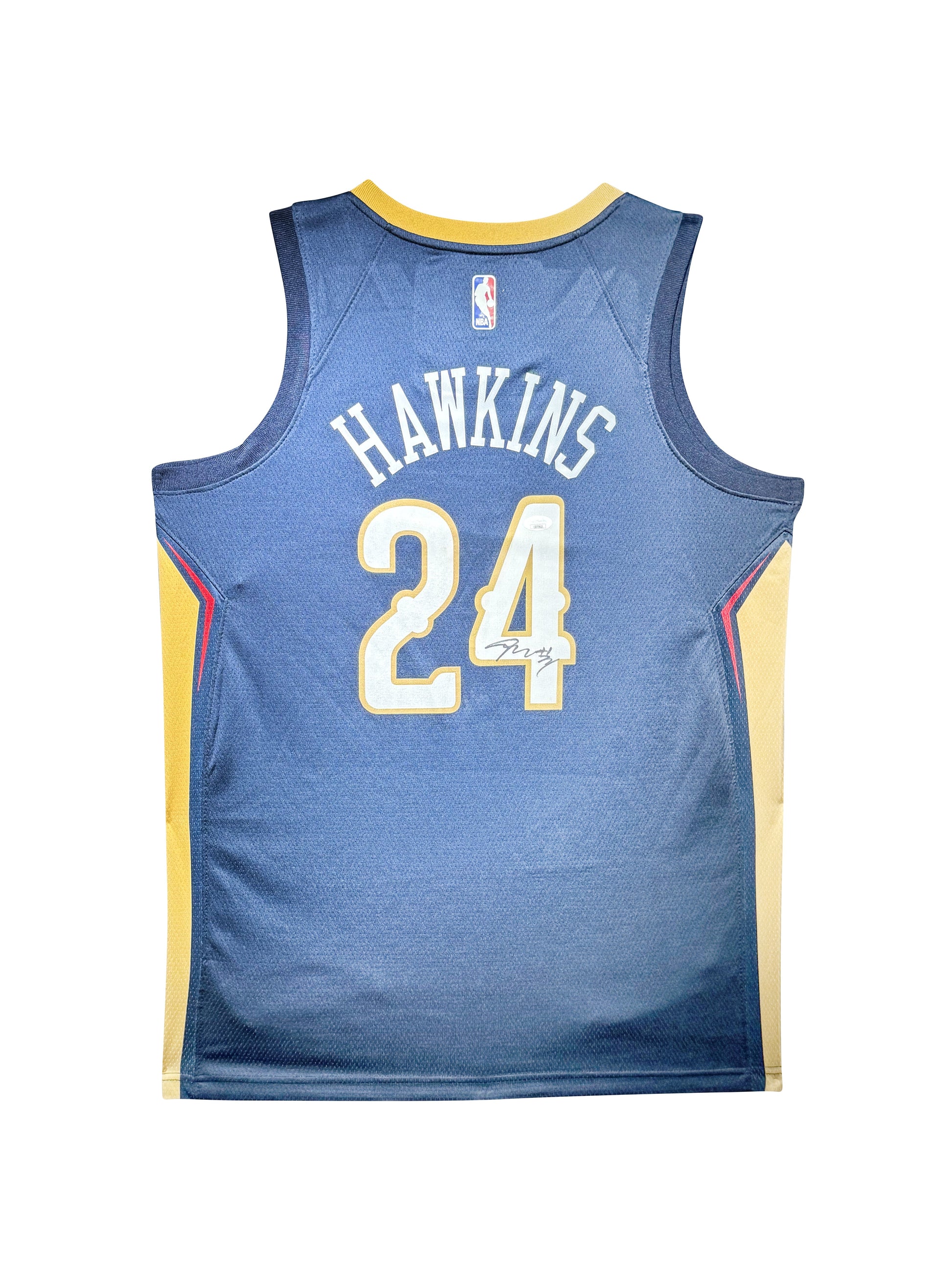 Maillot Authentique Nouvelle Orleans Pelicans signe par jordan Hawkins certifie par JSA authentic-signatures