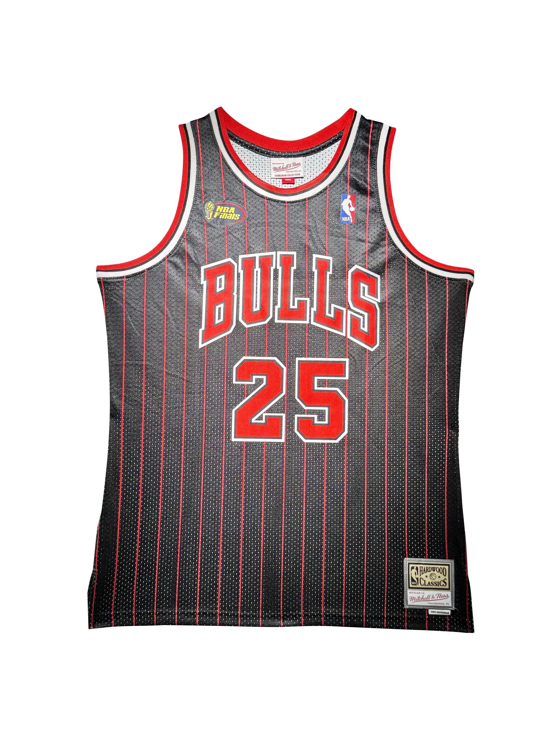 Maillot NBA Finals Authentique Mitchell and Ness Exterieur Chicago Bulls  signe par Steve Kerr certifie par PSA authentic-signatures