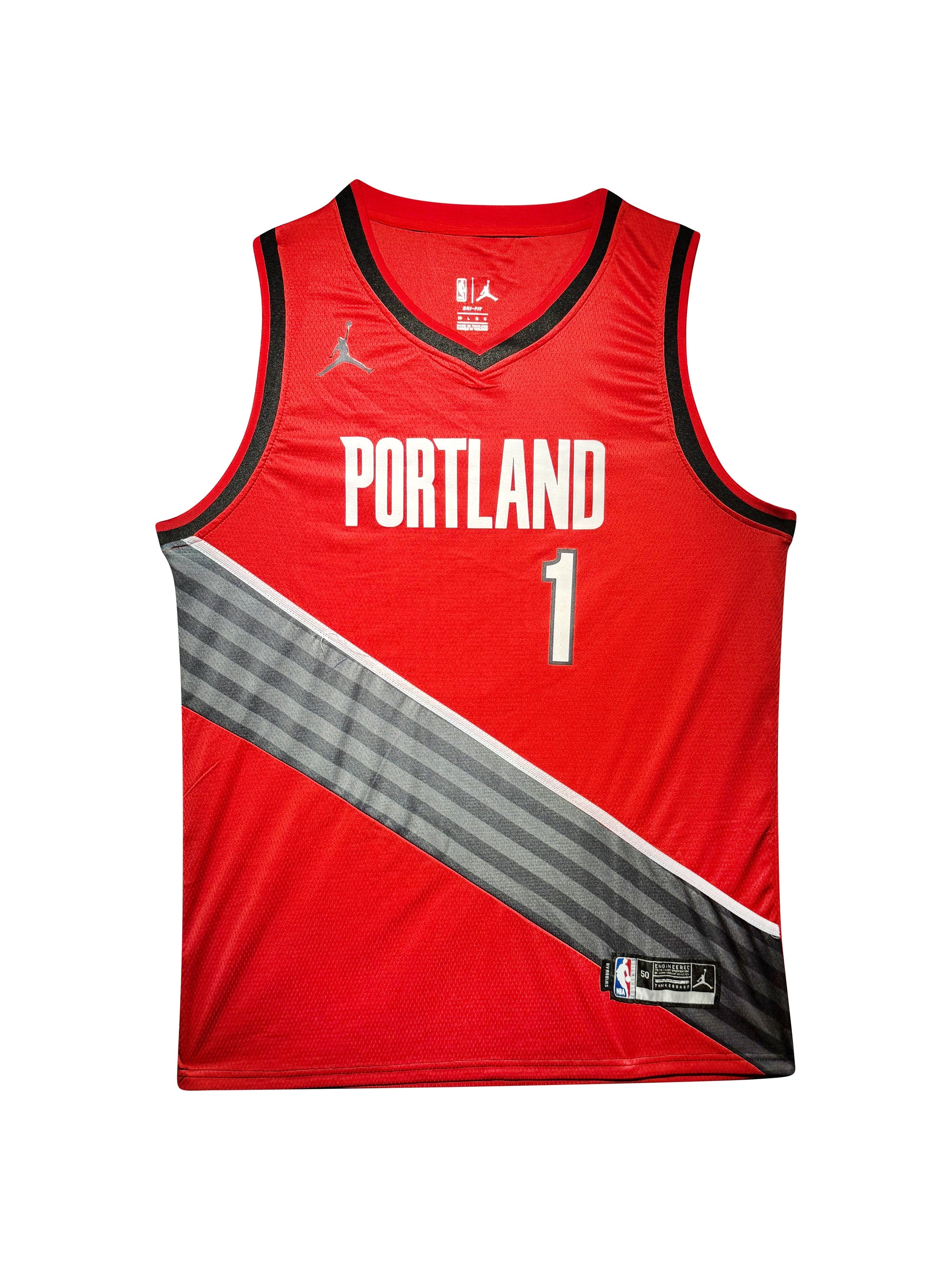 Maillot Authentique Portland Trail blazers signe par Anfernee Simons certifie par PSA authentic-signatures