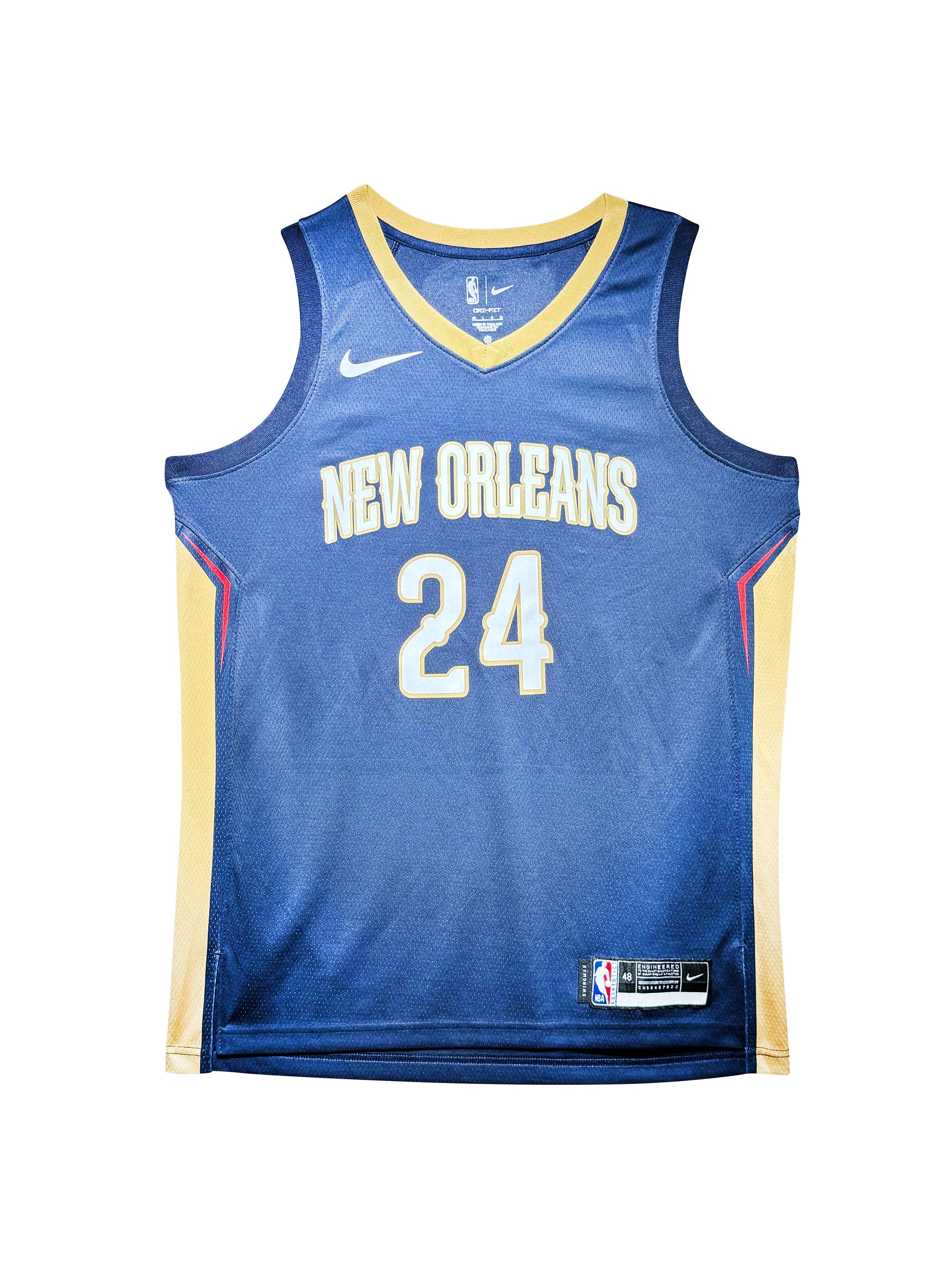 Maillot Authentique Nouvelle Orleans Pelicans signe par jordan Hawkins certifie par JSA authentic-signatures