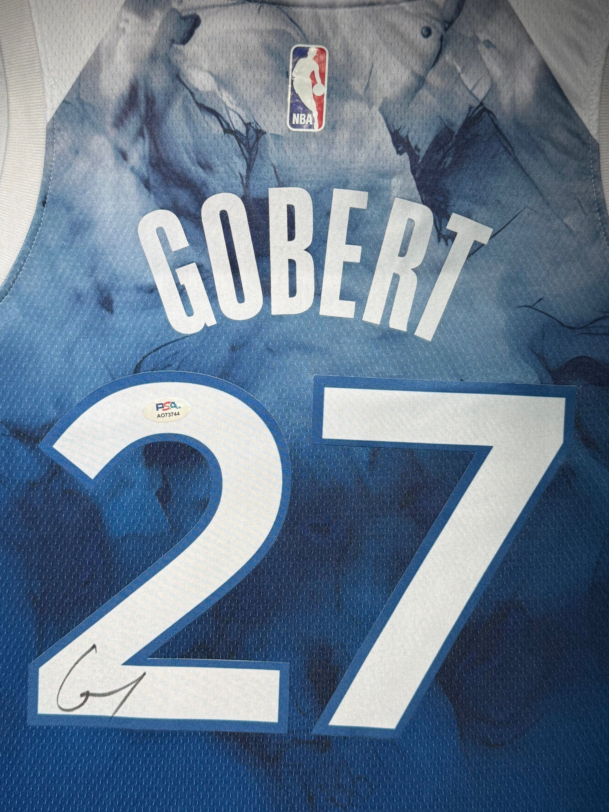 Maillot Authentique Domicile  Minnesota Grizzlies signe par Rudy Gobert certifie par PSA authentic-signatures