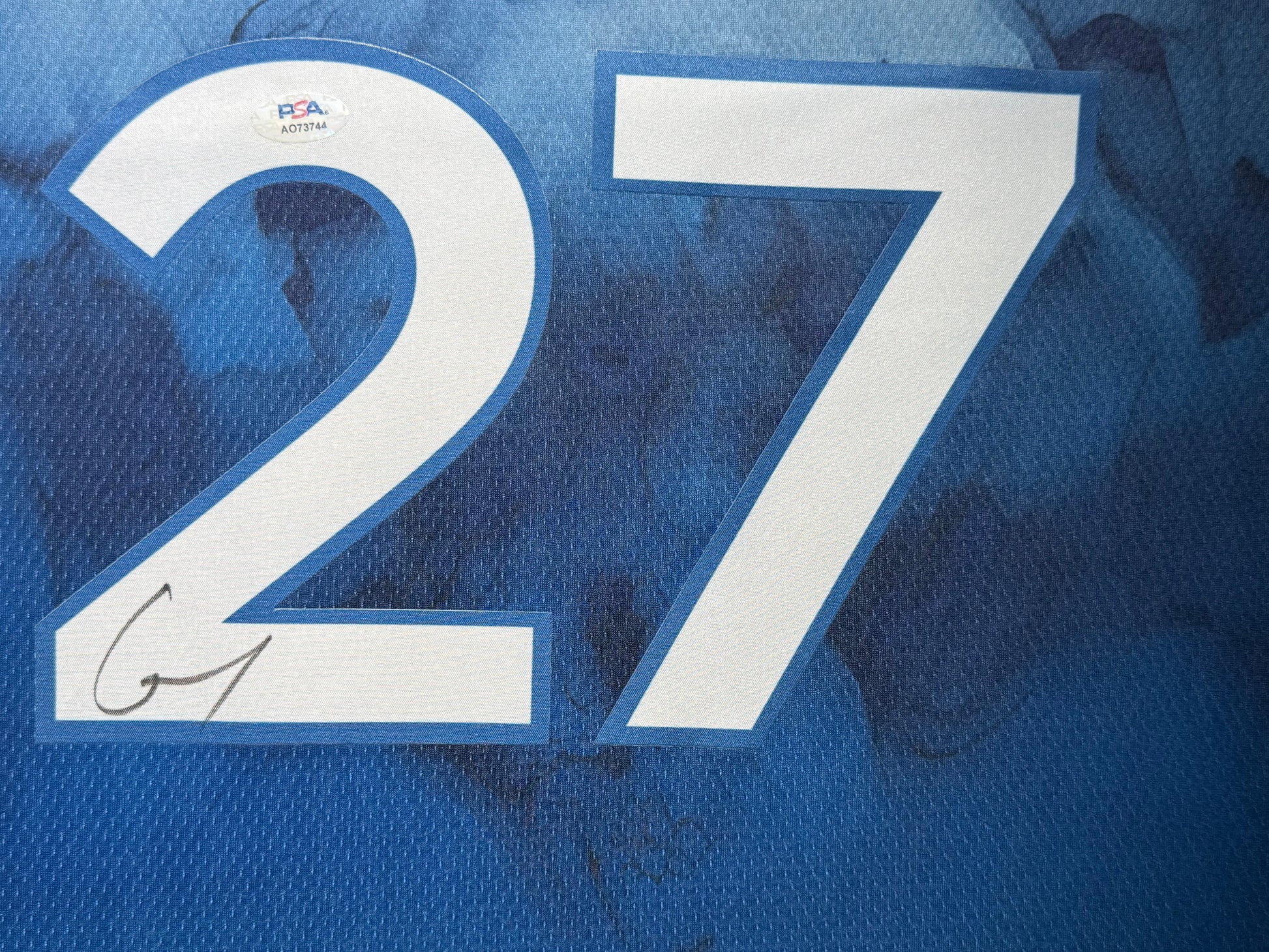 Maillot Authentique Domicile  Minnesota Grizzlies signe par Rudy Gobert certifie par PSA authentic-signatures