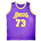 Maillot Custom Exterieur Los Angeles Lakers signe par Dennis Rodman certifie par AWM authentic-signatures