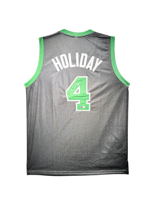Maillot Custom Exterieur signe par Jrue Holiday certifie par Beckett authentic-signatures