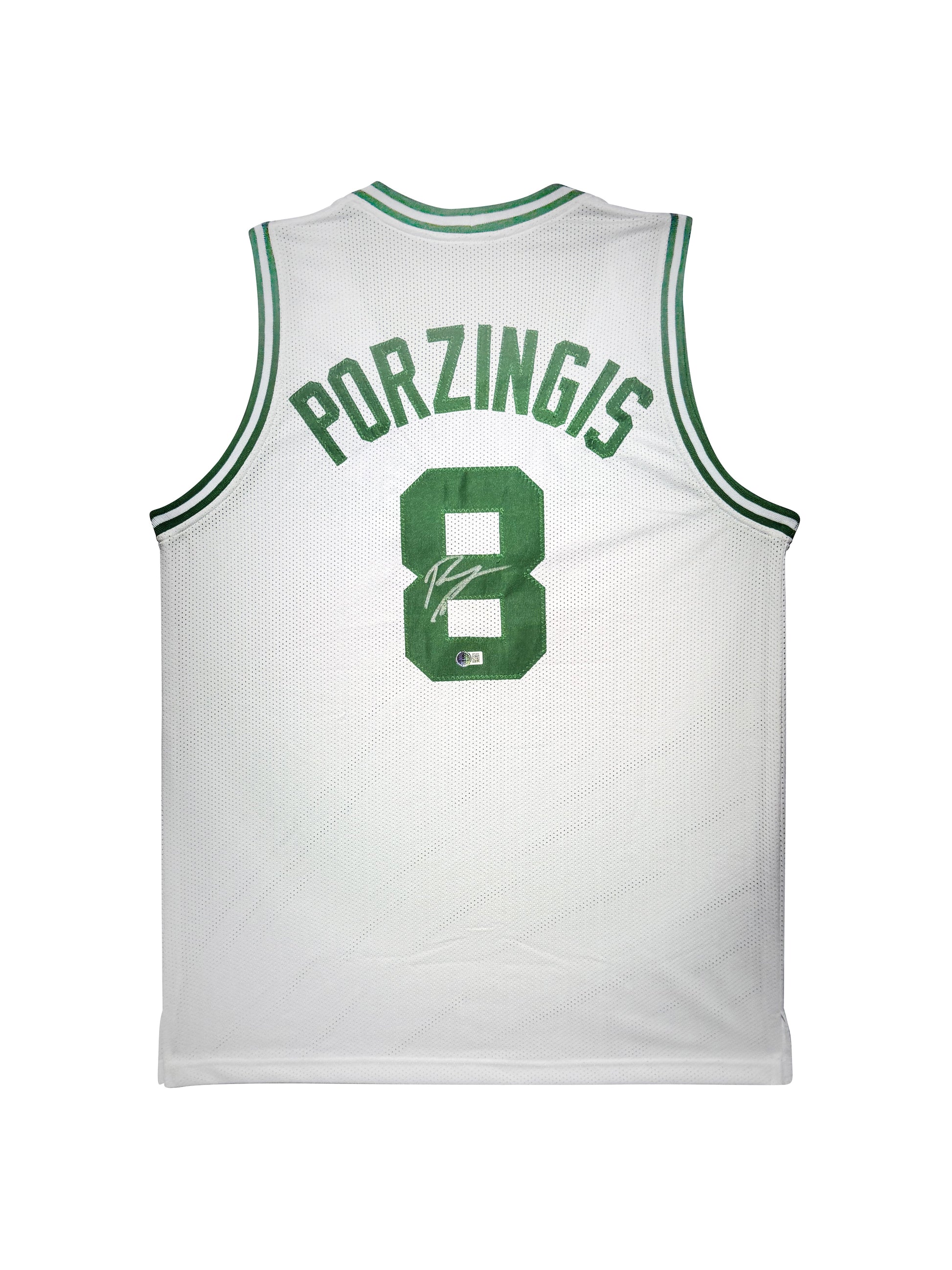 Maillot Custom Domicile signe par Kristaps Porzingis  certifie par Beckett authentic-signatures