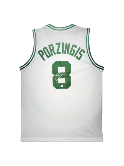 Maillot Custom Domicile signe par Kristaps Porzingis  certifie par Beckett authentic-signatures
