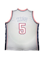 Maillot Custom Brooklyn Nets signe par Jason Kidd et certifie par Beckett authentic-signatures