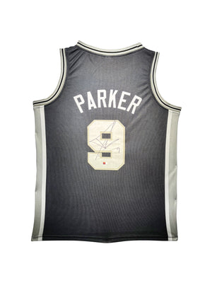 Maillot Custom Domicile San Antonio Spurs signe par Tony Parker authentic-signatures