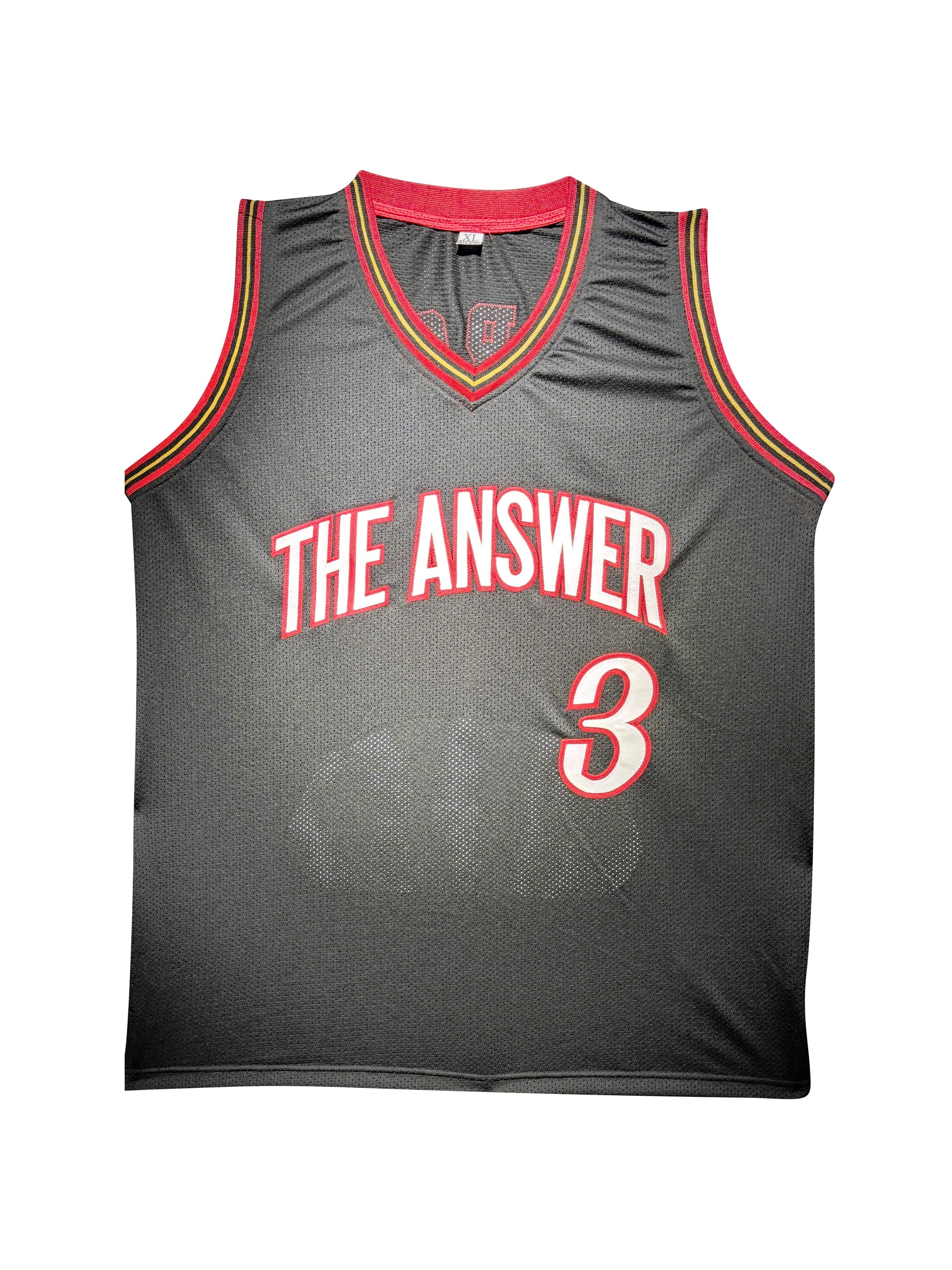 Maillot Custom Exterieur Philapelphia 76ers signe avec Statistiques de Carrière par Allen Iverson certifie par Beckett authentic-signatures