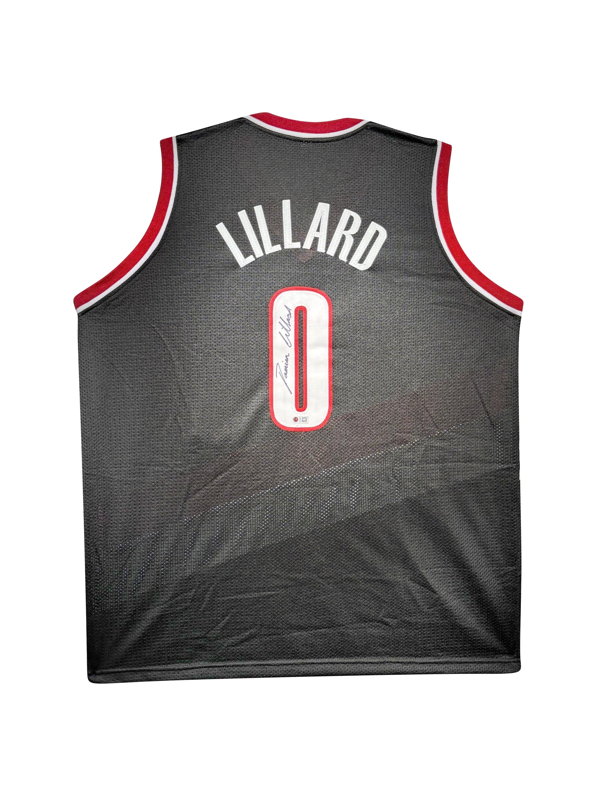Maillot Custom Portland Trail blazers signe par Damian Lillard certifie par Damian Lillard authentic-signatures