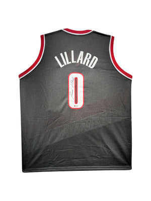 Maillot Custom Portland Trail blazers signe par Damian Lillard certifie par Damian Lillard authentic-signatures