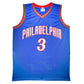Maillot Custom Exterieur Philapelphia 76ers signe avec les Statistiques de Carrière par Allen Iverson certifie par JSA authentic-signatures
