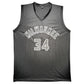 Maillot Custom Exterieur Milwaukee Bucks signe par Giannis Antetokounmpo certifie par JSA authentic-signatures