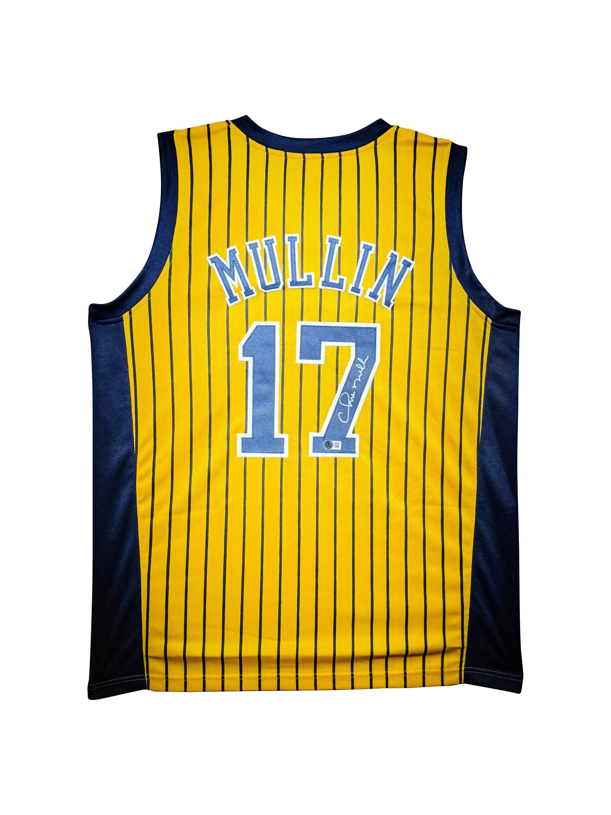 Maillot Custom Domicile Indiana Pacers  signe par Chris Mullin certifie par Beckett authentic-signatures