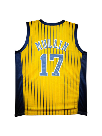 Maillot Custom Domicile Indiana Pacers  signe par Chris Mullin certifie par Beckett authentic-signatures