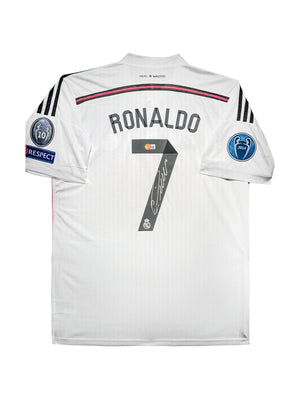 Maillot Domicile signe par Cristiano Ronaldo Real Madrid CF 2014-15 Certifie par Beckett authentic-signatures