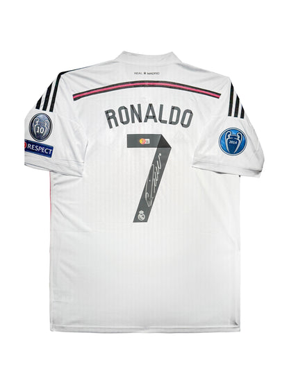 Maillot Domicile signe par Cristiano Ronaldo Real Madrid CF 2014-15 Certifie par Beckett authentic-signatures