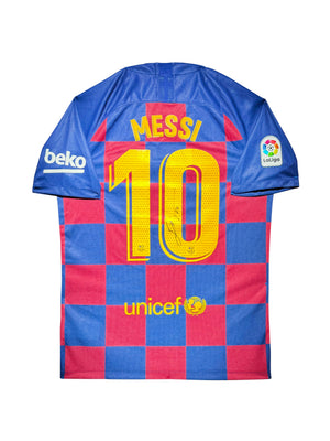 Maillot Domicile signe par Lionel Messi Fc Barcelone 2019-20 Certifie par Beckett authentic-signatures