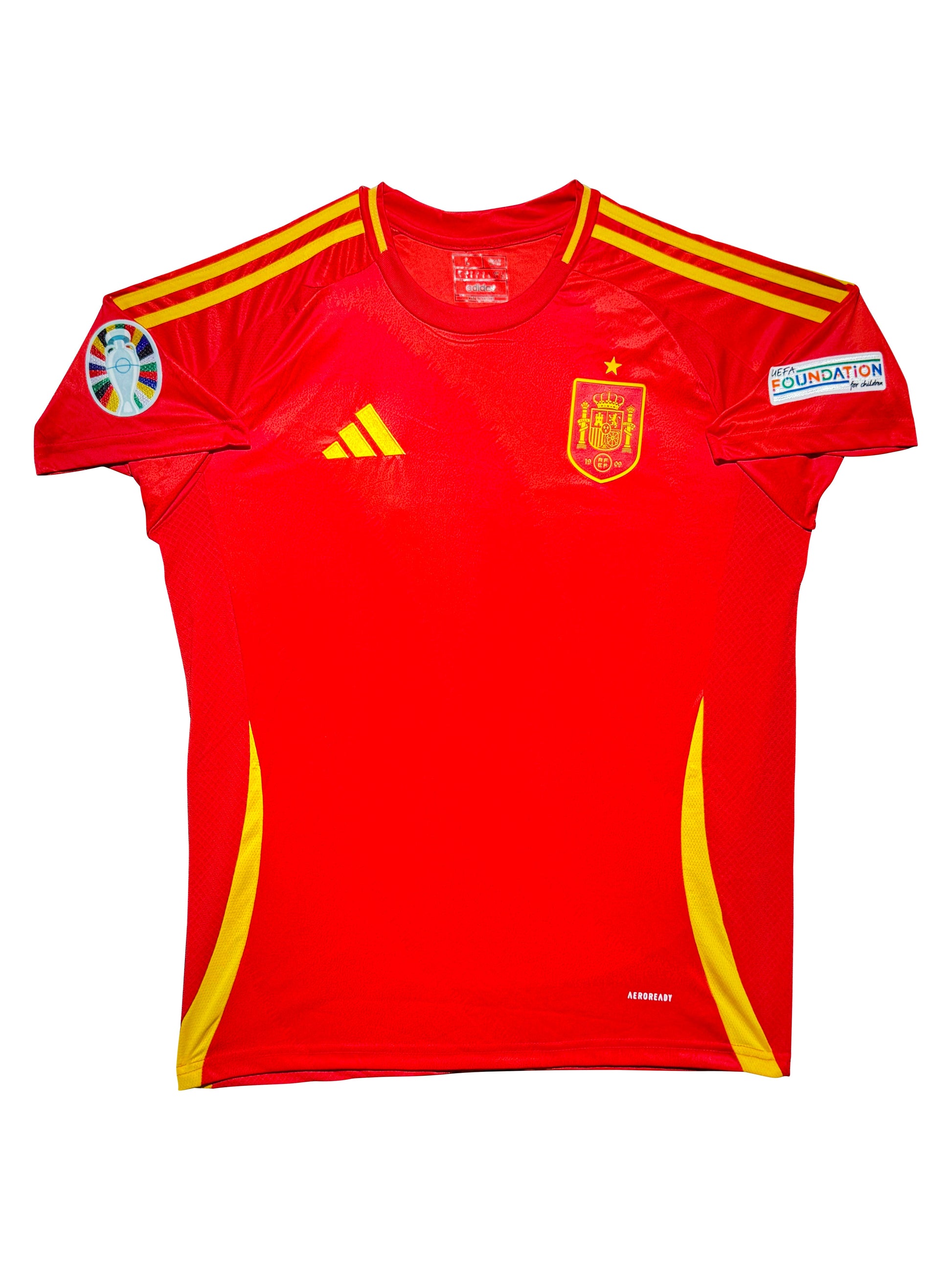 Maillot Domicile Espagne Edition Euro 2024 signe par Lamine Yamal et Certifie par Beckett authentic-signatures