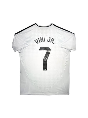 Maillot Domicile Real Madrid CF 2022-24 signe par Vinicius Jr.et Certifie par Beckett authentic-signatures