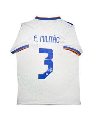 Maillot Domicile signe par Eder Militao Real Madrid CF 2021-22 Certifie par Beckett authentic-signatures