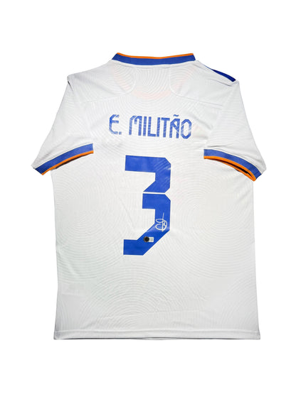 Maillot Domicile signe par Eder Militao Real Madrid CF 2021-22 Certifie par Beckett authentic-signatures