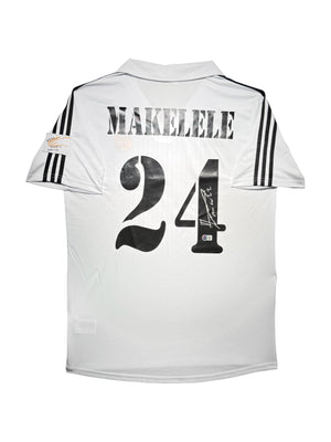 Maillot Domicile Real Madrid CF 2002-03  signe par Claude Makelele et Certifie par Beckett authentic-signatures