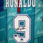 Maillot Exterieur  signe par Ronaldo Nazario Fc Barcelone 1996-97 Certifie par Beckett authentic-signatures