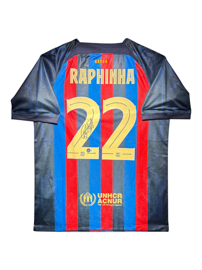Maillot Domicile signe par Raphinia  Fc Barcelone 2022-23 Certifie par Beckett authentic-signatures