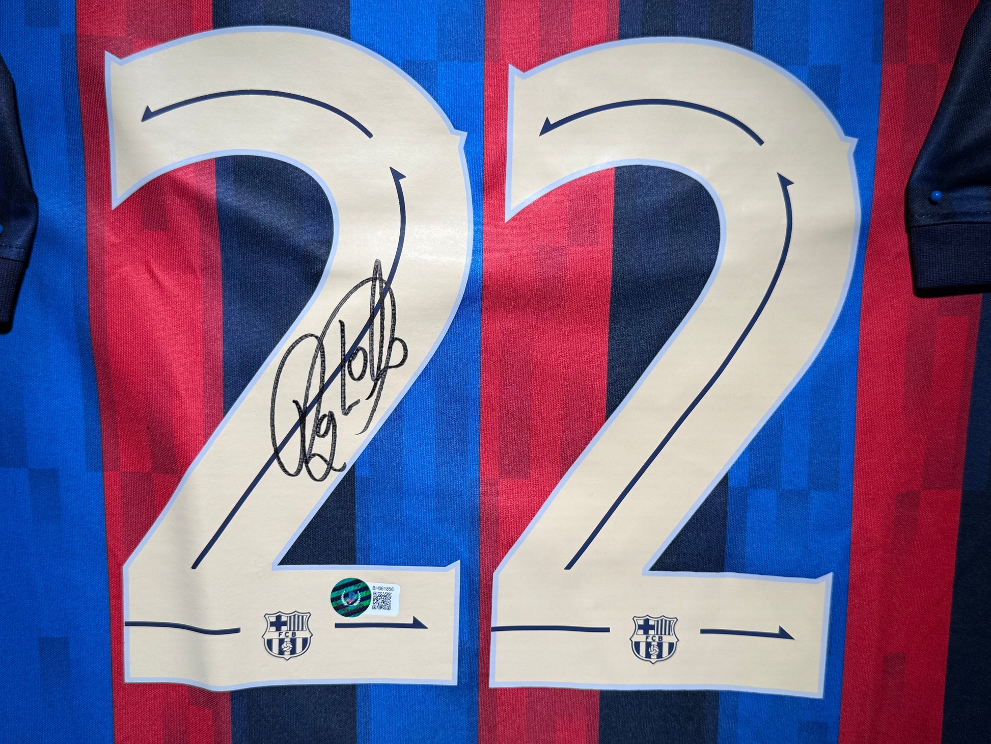 Maillot Domicile signe par Raphinia  Fc Barcelone 2022-23 Certifie par Beckett authentic-signatures