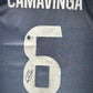 Maillot Exterieur Real Madrid CF 2023-24 signe par Eduardo Camavinga et Certifie par Beckett authentic-signatures