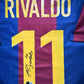 Maillot Domicile signe par Rivaldo Ferreira Fc Barcelone 1999-00 Certifie par Beckett authentic-signatures