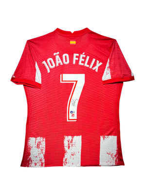 Maillot Domicile signe par Joao Felix Athletico Madrid 2023-24 Certifie par Beckett authentic-signatures