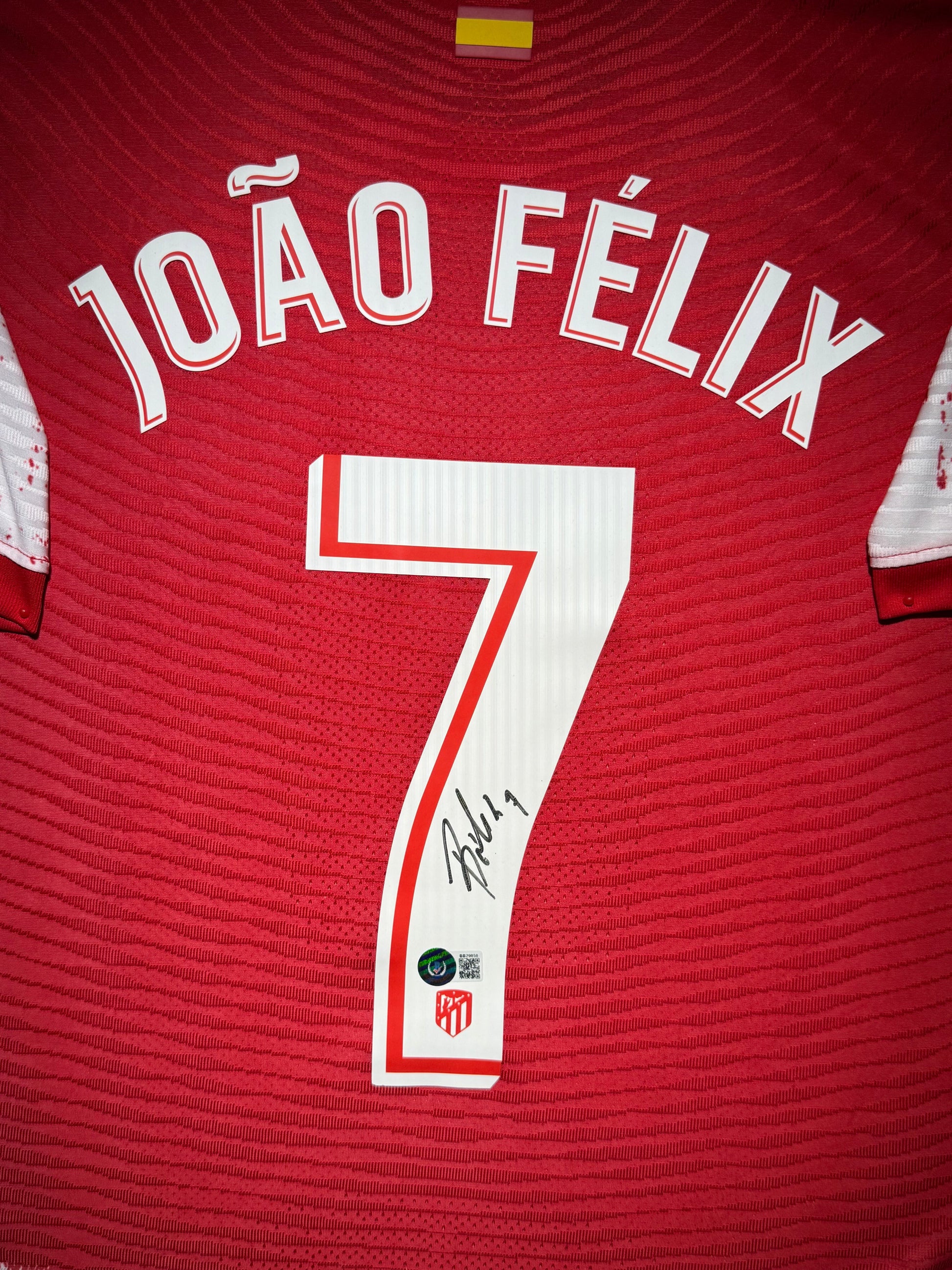 Maillot Domicile signe par Joao Felix Athletico Madrid 2023-24 Certifie par Beckett authentic-signatures