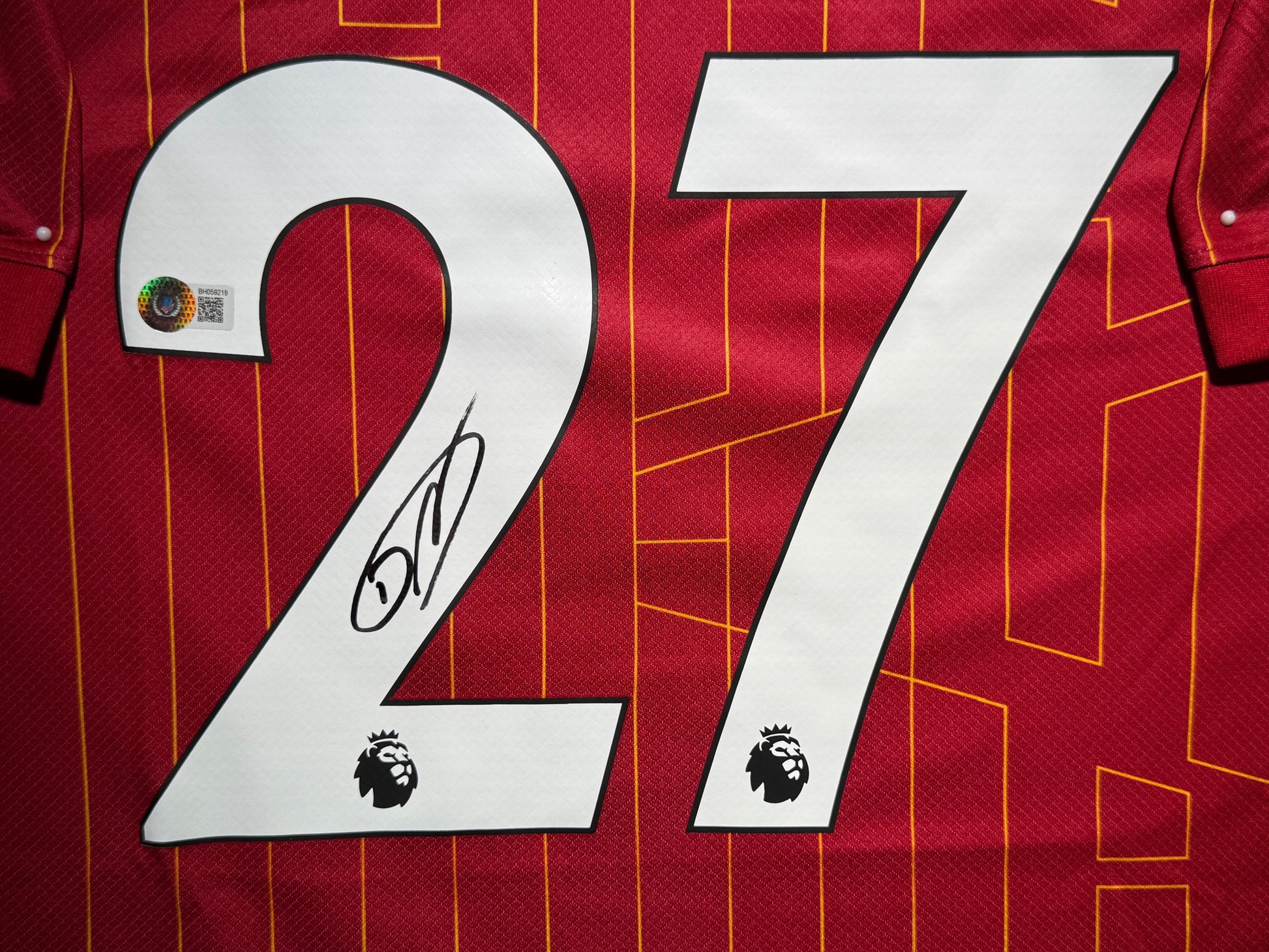 Maillot  Domicile signe par Darwin Nunez Liverpool FC 2024-25 Certifie par Beckett authentic-signatures