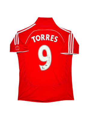 Maillot Finale Champions League 2007 Domicile signe par Fernando Torres Liverpool FC Certifie par Beckett authentic-signatures