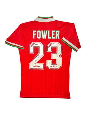 Maillot Domicile signe par Robbie Fowler Liverpool FC 1996-97 Certifie par Beckett authentic-signatures